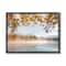 Stupell Industries Foggy Autumn Lake Landscape Fall Tree Leaf Overhang Framed Wall Art
